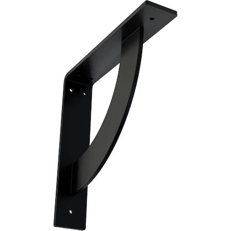 Ekena Millwork Bulwark Steel Bracket, Powder Coated Black 2"W x 10"D x 10"H BKTM02X10X10BUPBL